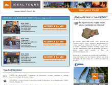 Tablet Screenshot of ideal-tours.es